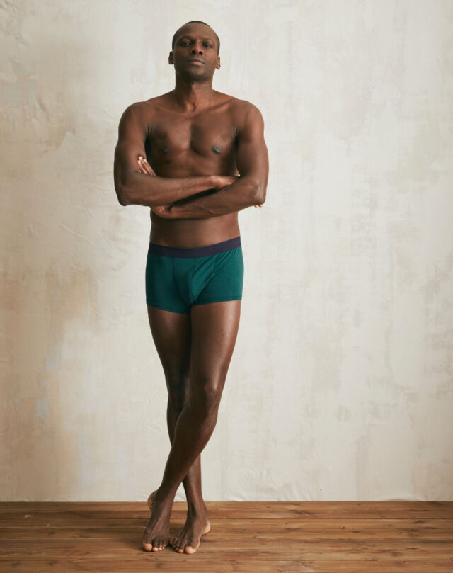 Lemahieu - Boxer court en Coton BIO - Vert Cyprès - Homme