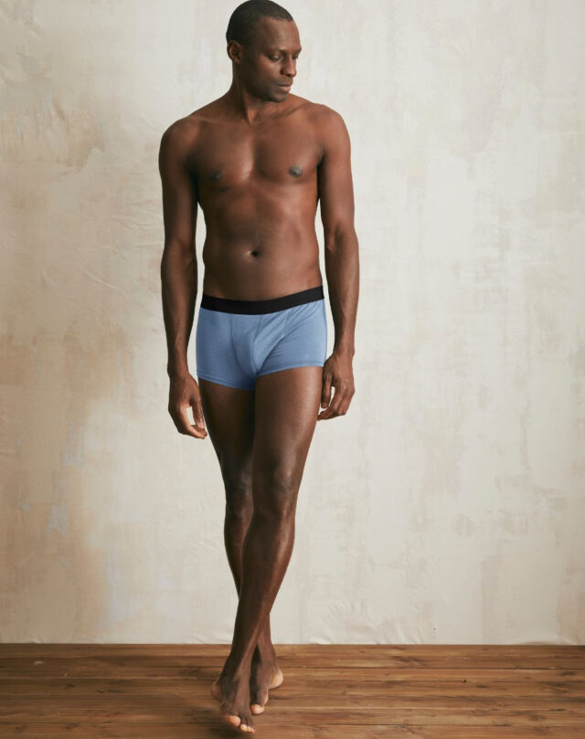 Lemahieu - Boxer court en Coton BIO - Bleu océan - Homme