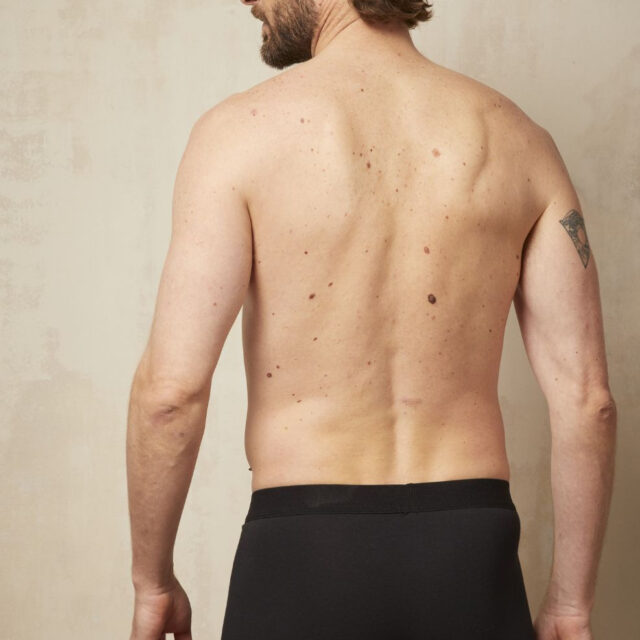 Lemahieu - Boxer court en Coton BIO - Noir/Bleu - Homme