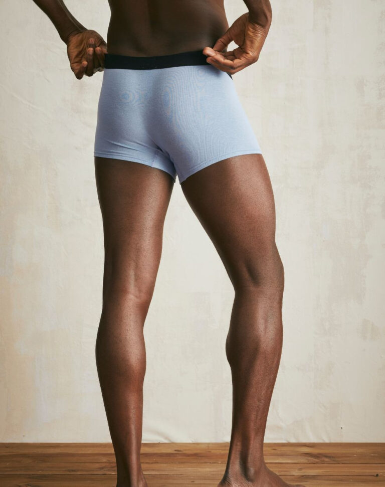 Lemahieu - Boxer court seconde peau - Bleu - Homme