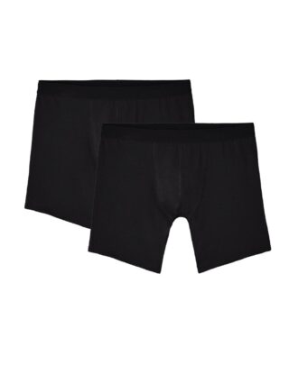 Maison Lemahieu - 2x Boxers longs en Coton BIO – Noir – Homme