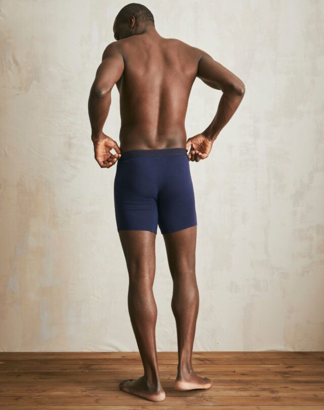 Lemahieu - 2x Boxers longs en Coton BIO - Marine - Homme