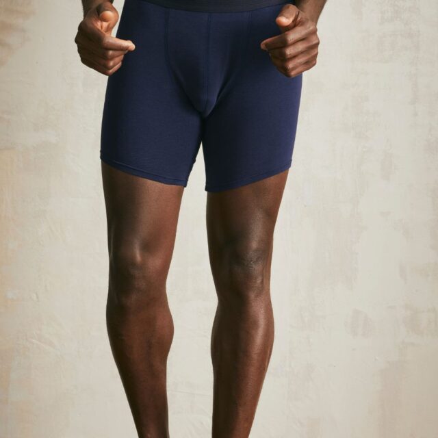 Lemahieu - 2x Boxers longs en Coton BIO - Marine - Homme