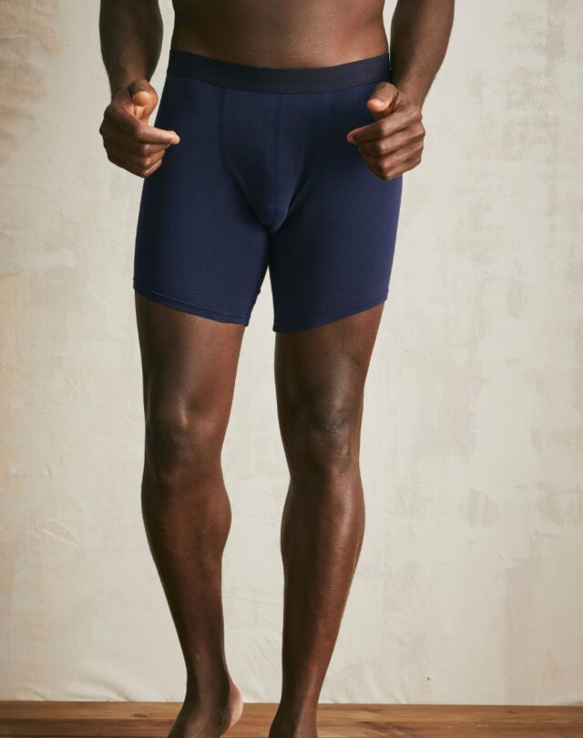 Lemahieu - 2x Boxers longs en Coton BIO - Marine - Homme