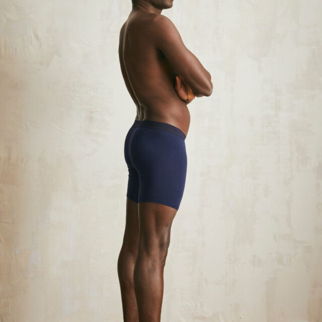 Lemahieu - Boxer long en Coton BIO - Bleu Minuit - Homme