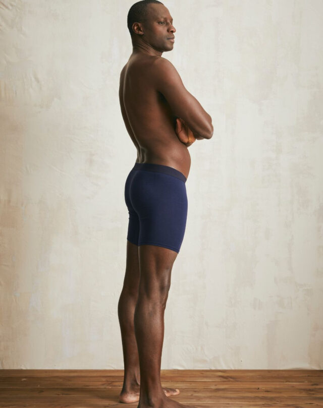 Lemahieu - Boxer long en Coton BIO - Bleu Minuit - Homme