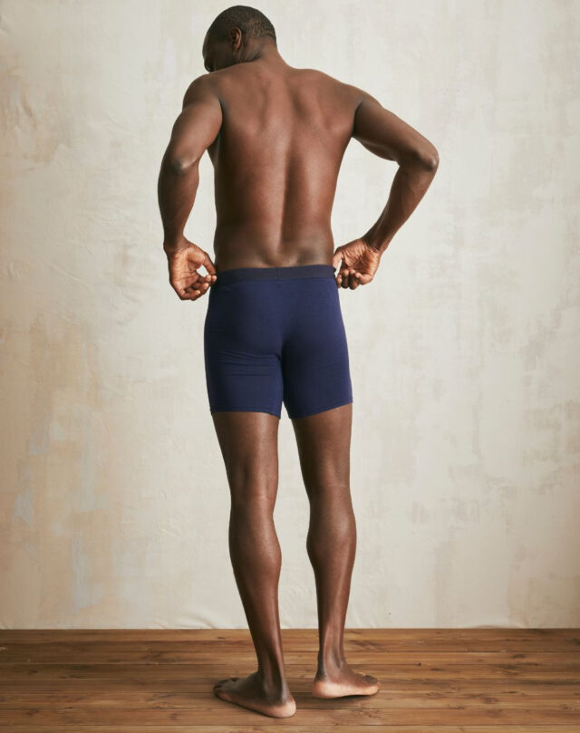 Lemahieu - Boxer long en Coton BIO - Bleu Minuit - Homme