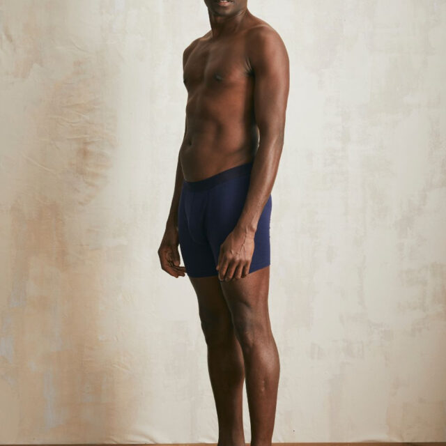 Lemahieu - Boxer long en Coton BIO - Bleu Minuit - Homme