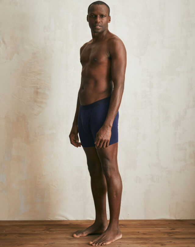 Lemahieu - Boxer long en Coton BIO - Bleu Minuit - Homme