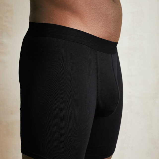 Lemahieu - Boxer long en Coton BIO - Noir - Homme