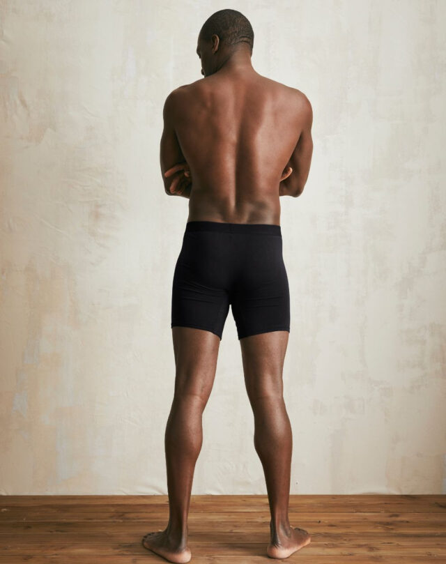 Lemahieu - Boxer long en Coton BIO - Noir - Homme