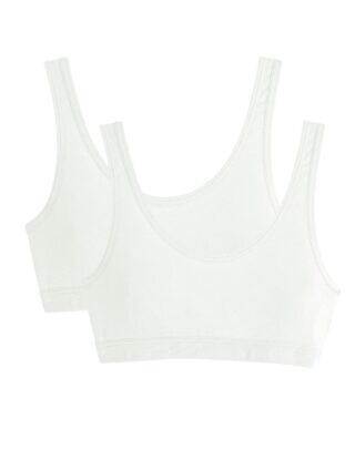 Maison Lemahieu - 2x Brassières en Coton BIO – Blanc – Femme