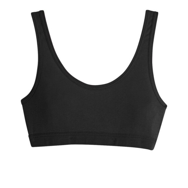Lemahieu - Brassière 100% en Coton BIO - Noir - Femme
