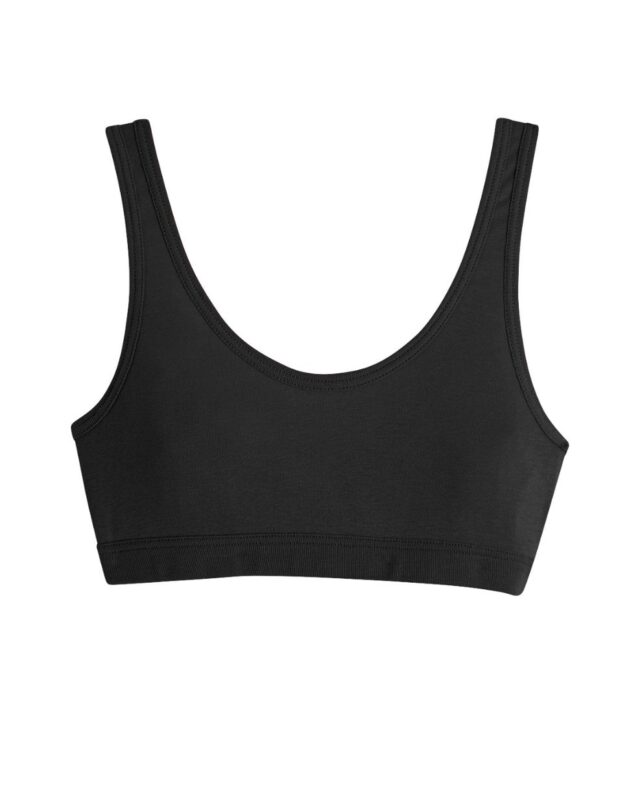 Lemahieu - Brassière 100% en Coton BIO - Noir - Femme