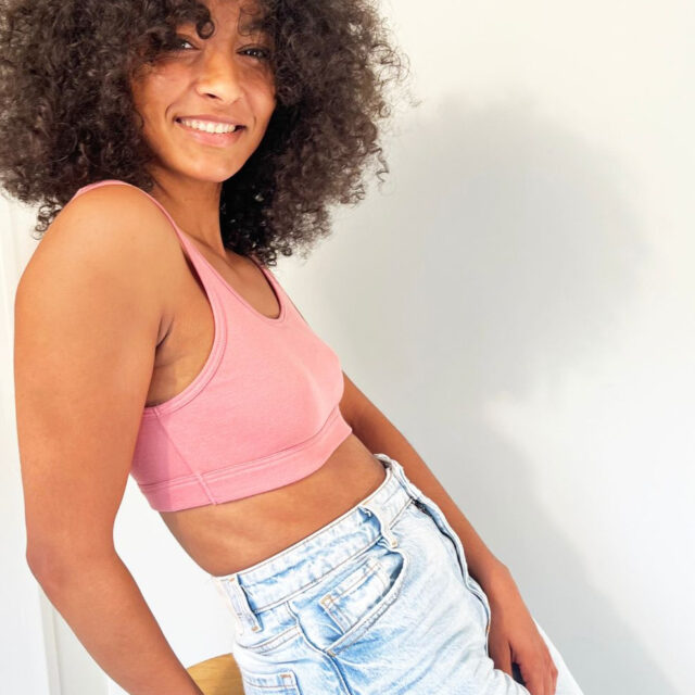 Lemahieu - Brassière 100% en Coton BIO - Rose - Femme