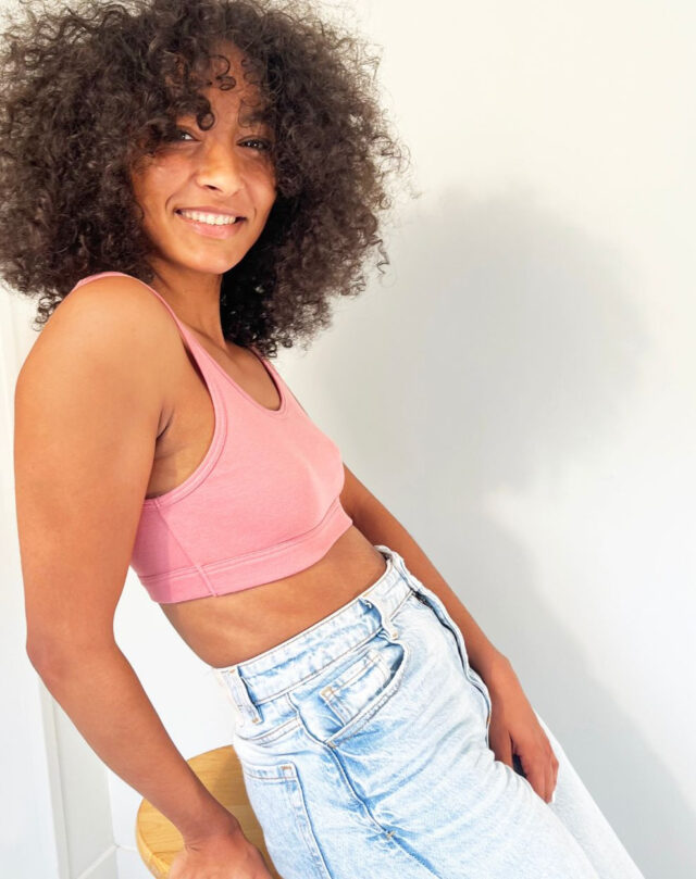 Lemahieu - Brassière 100% en Coton BIO - Rose - Femme