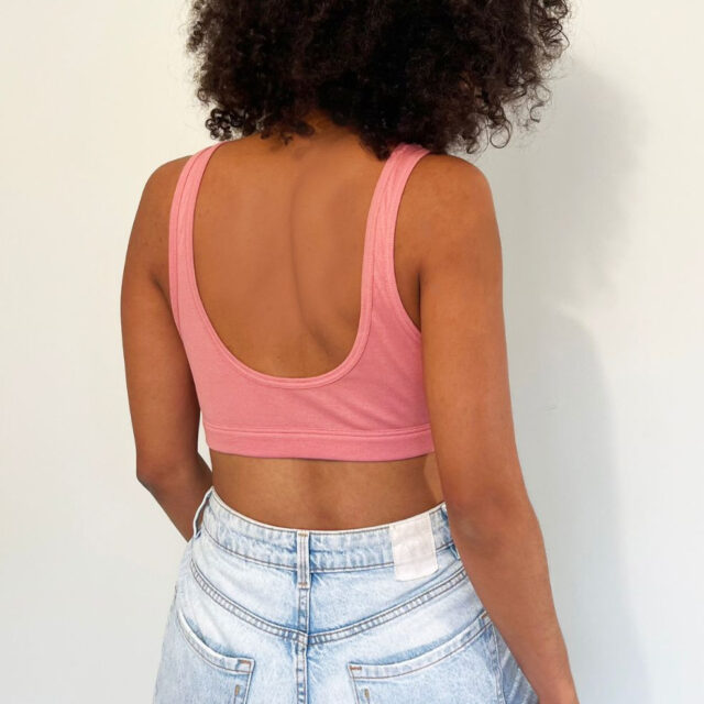 Lemahieu - Brassière 100% en Coton BIO - Rose - Femme