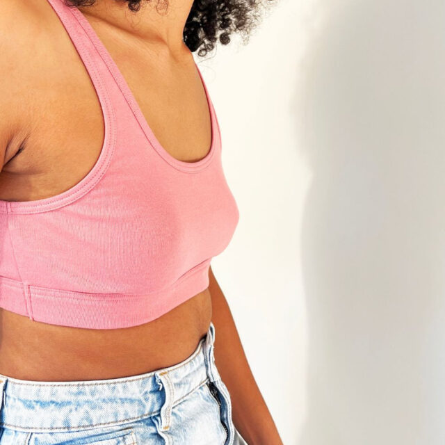 Lemahieu - Brassière 100% en Coton BIO - Rose - Femme