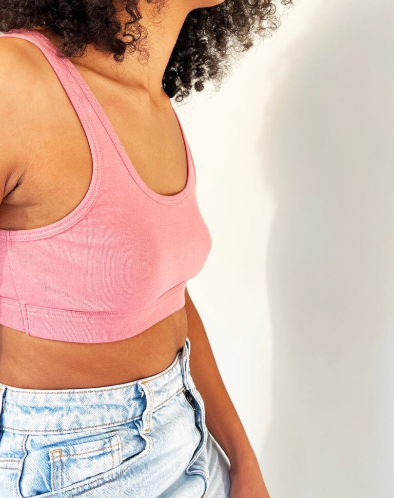 Lemahieu - Brassière 100% en Coton BIO - Rose - Femme