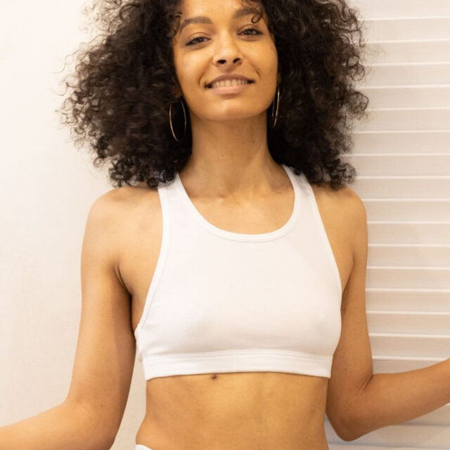 Lemahieu - Brassière dos nageur - Blanc - Femme