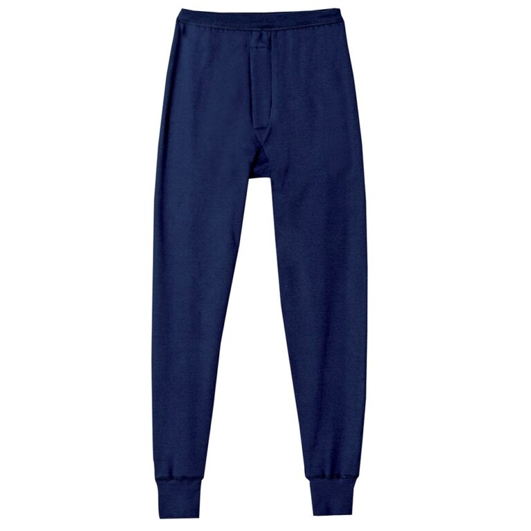 Lemahieu - Caleçon long thermique Coton épais - Marine - Homme