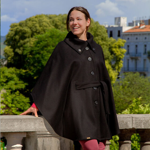 Ardelaine - Cape en feutre de laine fin de collection - Aurance