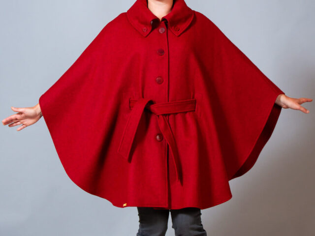 Ardelaine - Cape en feutre de laine fin de collection - Aurance