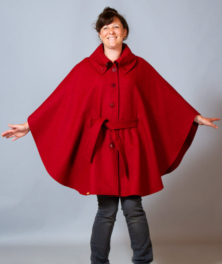 Ardelaine - Cape en feutre de laine fin de collection - Aurance