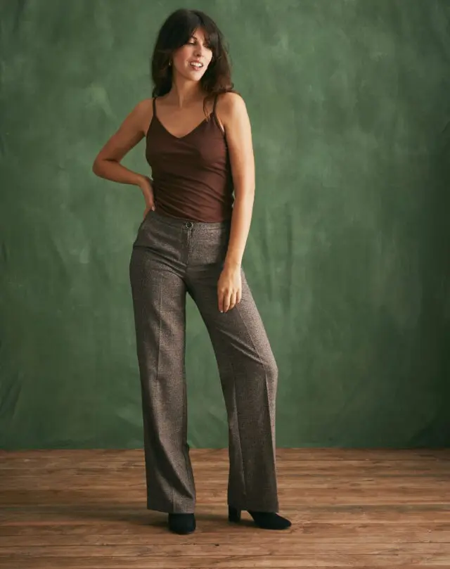 Caraco laine – Chocolat – Femme par la marque Maison Lemahieu Maison Lemahieu - Caraco laine – Chocolat – Femme