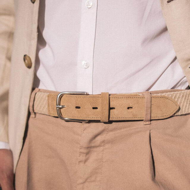 Montlimart - CEINTURE TRESSE BEIGE