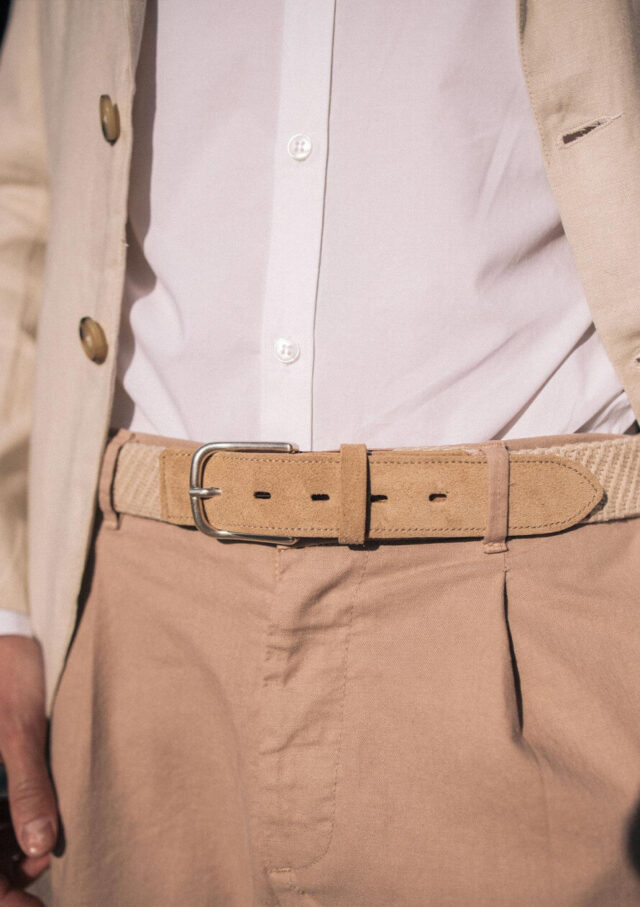 Montlimart - CEINTURE TRESSE BEIGE