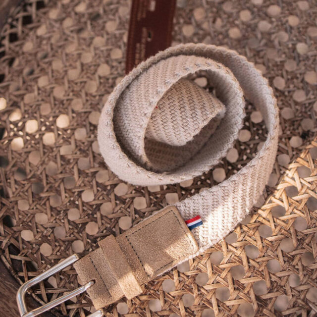 Montlimart - CEINTURE TRESSE BEIGE
