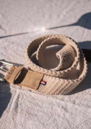 Montlimart - Ceinture Tresse Beige