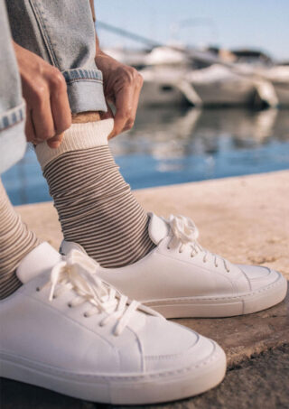 Montlimart - Chaussettes Galet Marron