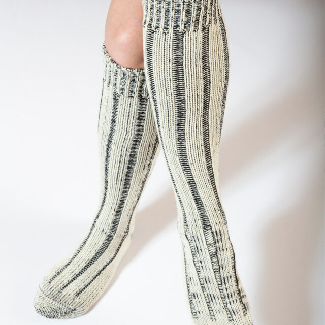 Ardelaine - Chaussettes épaisses hautes en laine et coton