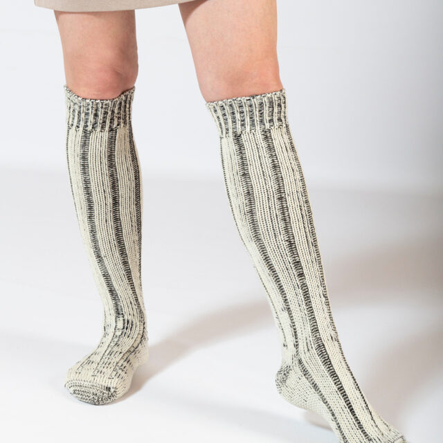 Ardelaine - Chaussettes épaisses hautes en laine et coton