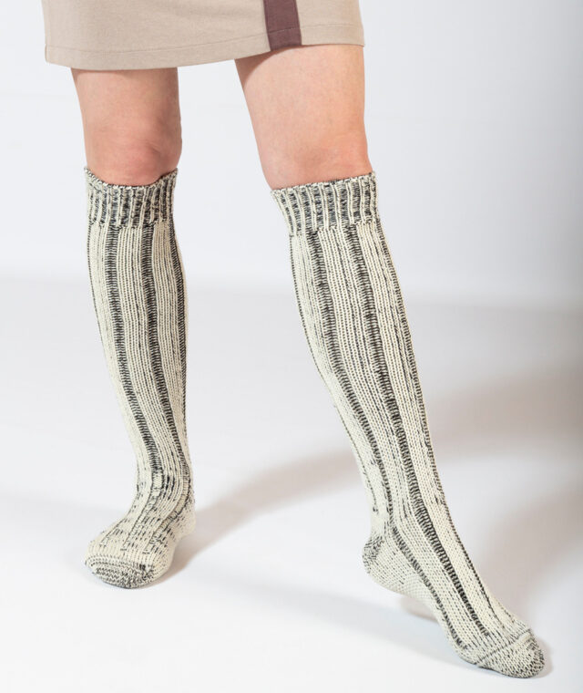 Ardelaine - Chaussettes épaisses hautes en laine et coton