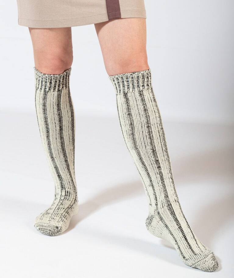 Ardelaine - Chaussettes épaisses hautes en laine et coton