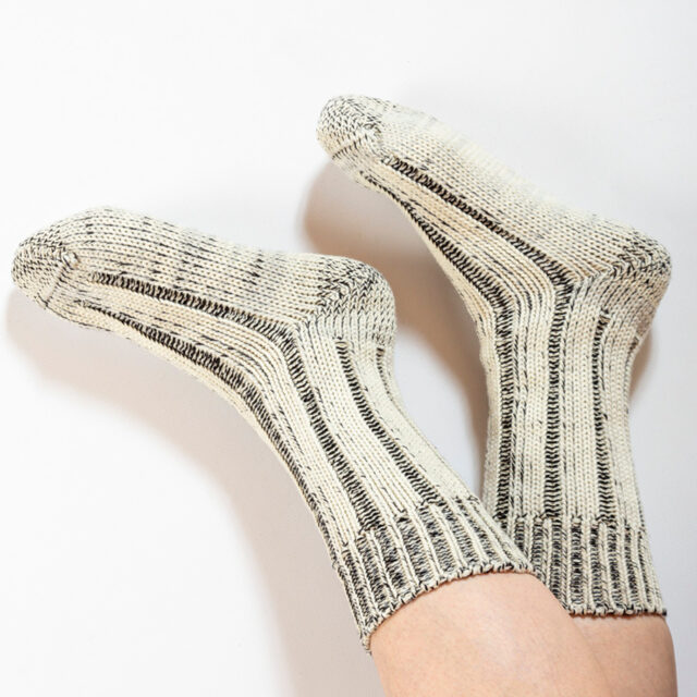 Ardelaine - Chaussettes épaisses courtes en laine & coton