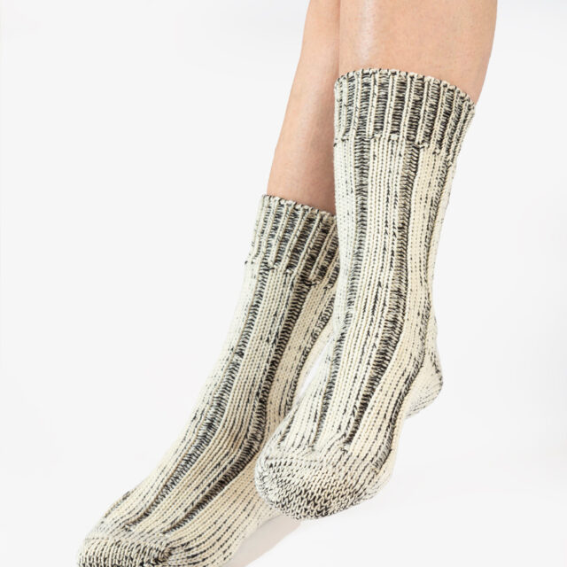 Ardelaine - Chaussettes épaisses courtes en laine & coton
