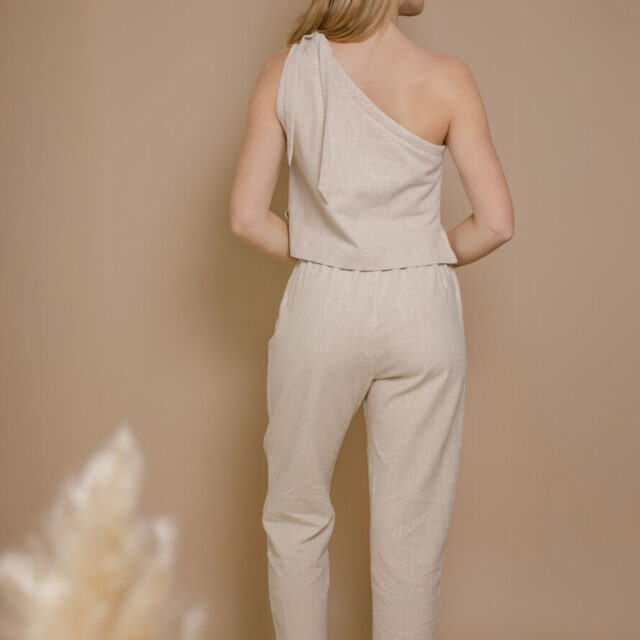 April et C - Pantalon Cléa - Lin sable