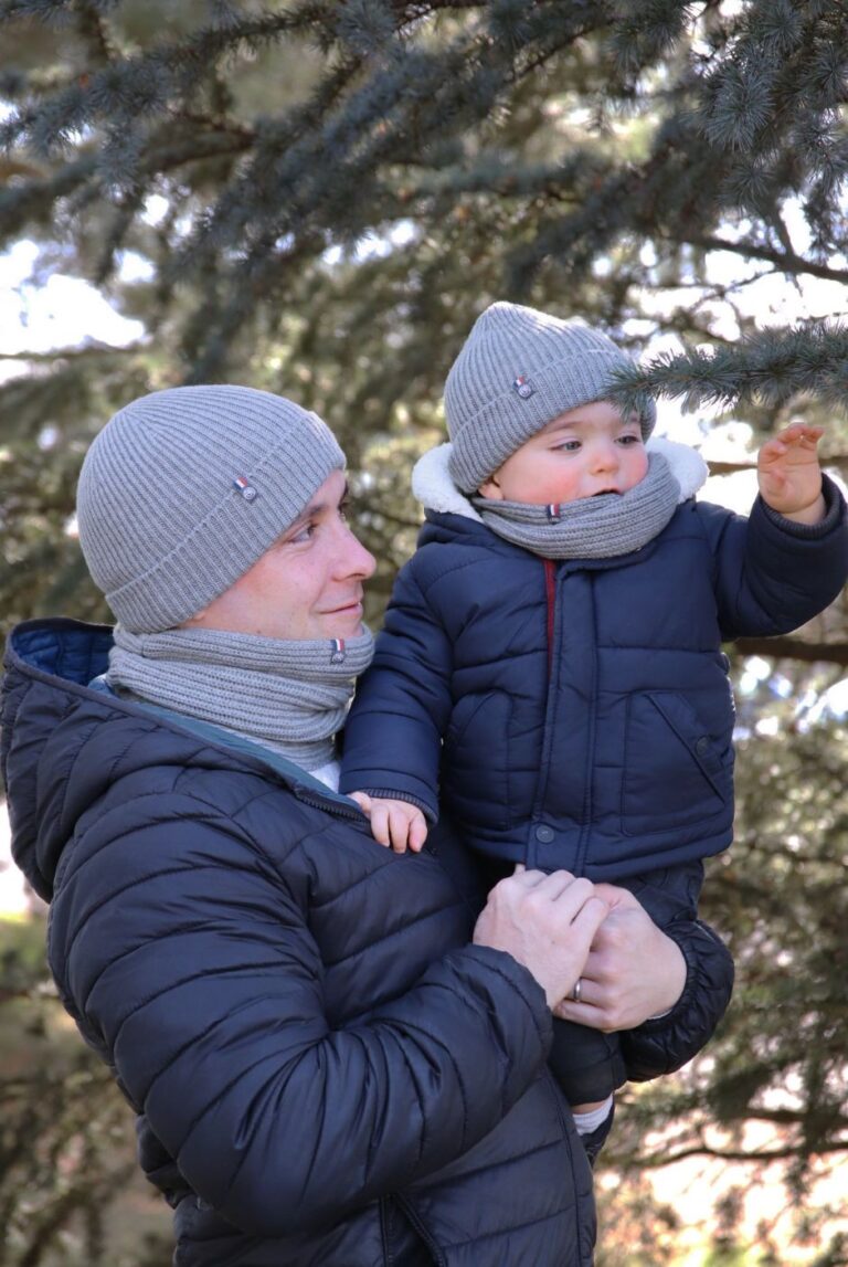 Maison Bonnefoy - Tour de cou Perinne enfant Zinc gris 1/3 ans
