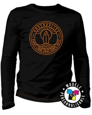 Adrenagliss - TEE-SHIRT HOMME MANCHES LONGUES CUSTOMISABLE – FABRIQUÉ EN FRANCE EN COTON BIO
