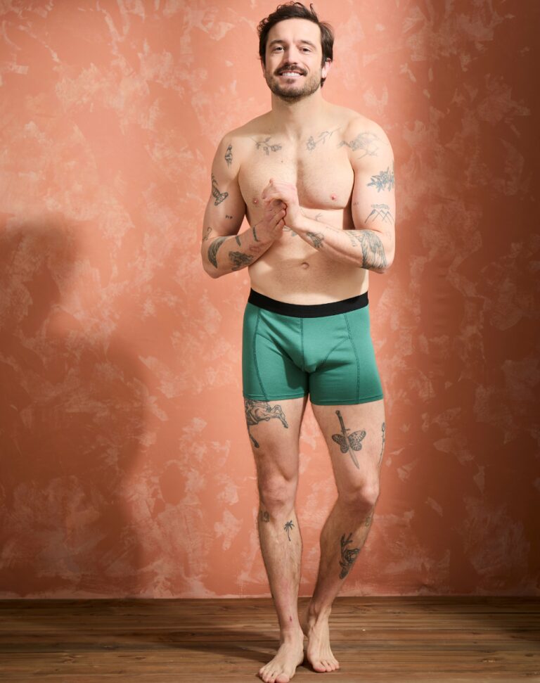 Lemahieu - 2x Boxers coton modal - Vert Anglais - Homme