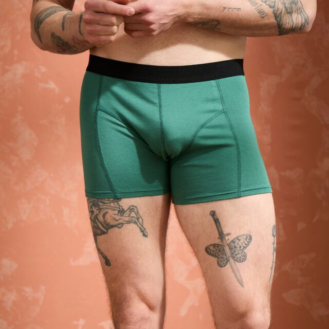 Lemahieu - 2x Boxers coton modal - Vert Anglais - Homme