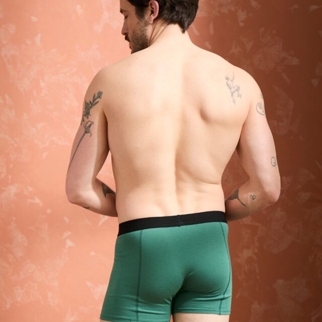 Lemahieu - 2x Boxers coton modal - Vert Anglais - Homme