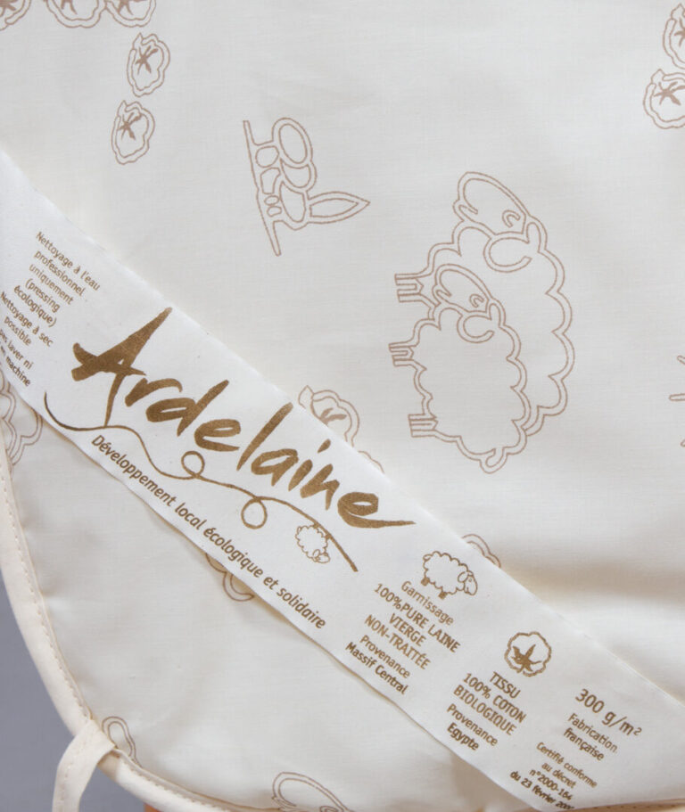Ardelaine - Couette de demi-saison en laine pour enfant 300g/m²