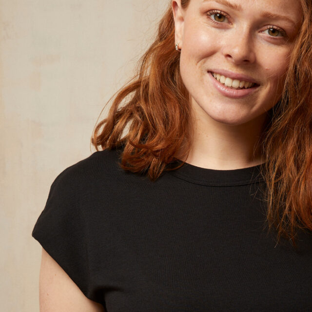 Lemahieu - Crop top dentelle - Noir - Femme