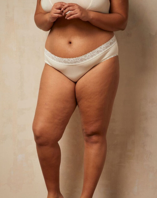 Lemahieu - Culotte Dentelle - Ecru - Blanc - Femme