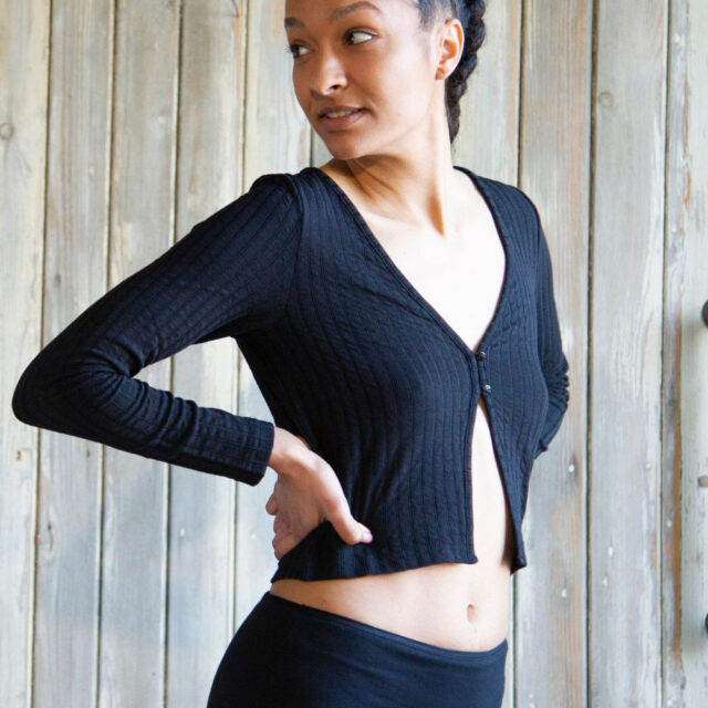 Lemahieu - Culotte menstruelle taille haute - Noir - Femme